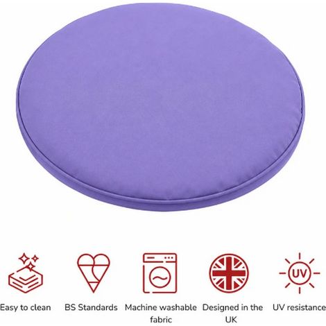 SP Bistro Pad Cushions (Pack of 2) - L30 x W30 x H4 cm - Plum