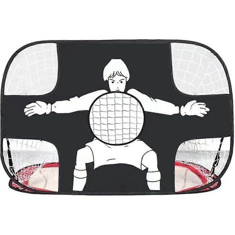But de football portable et pliable 2 en 1 pour enfants, support de tennis et de ballons d'entraînement multifonctionnels (1/5)