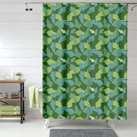 Rideau de douche motif flamant rose doux, rideau salle de bain imperméable, 90x180 cm (1/5)