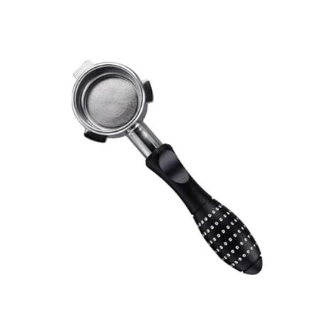 Porte-filtre à espresso sans fond, 54 mm, avec panier-filtre pour une extraction visuelle et une utilisation par les baristas.-AquaForge