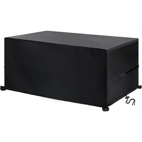 royaluxe - Bâche de protection Housses de meubles de jardin 185 122 74 cm,housse de table de patio rectangulaire/carrée, imperméable, anti-UV