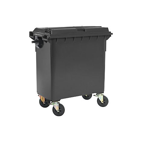 Müllcontainer aus Kunststoff  DIN EN 840  Volumen 770 l  BxHxT