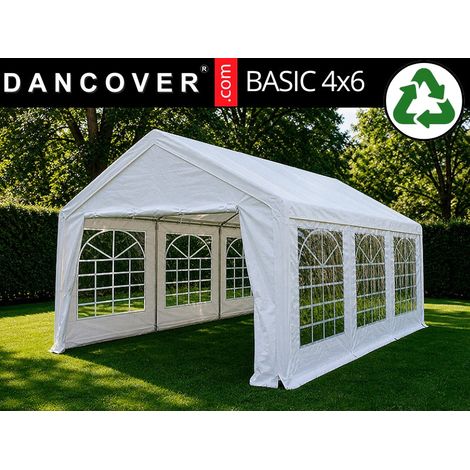 Partyzelt Basic 4x6m PE 500, Weiß - Dancover