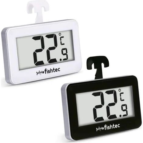 Thermomètre électronique adapté pour réfrigérateur, lot de 1, triple fixation, couleur blanche (1/4)