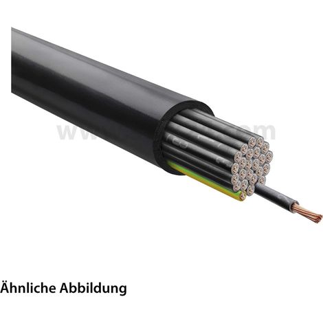 Stexoflex 1000 Black Y 25G0,75mm² 0,6/1kV AD 17,2mm Nennspannung Uo/U 600V/1000V - 1 Meter