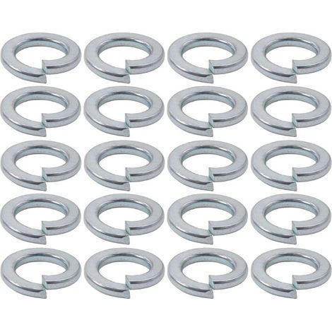 20x Rondelle grower élastique pour vis à tête cylindrique en acier zingué DIN 7980 Universel Vis Boulon Etanchéité Fixation Quincaillerie Ressort, M8 (1/5)
