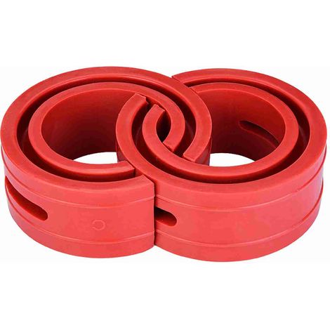2 amortisseurs de voiture rouges, ressorts de butée, coussins de pare-chocs, type C (1/5)