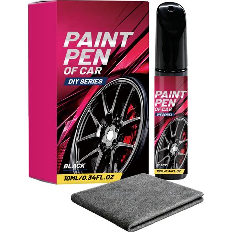 Kit de réparation des rayures pour jantes de voiture : polissage, réparation, atténuation des rayures, retouche de peinture, nettoyage et entretien portable (10 ml + chiffon nano) (1/5)