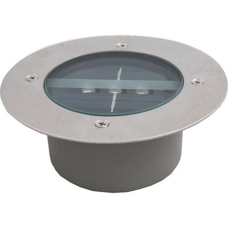 Lumière Solaire Extérieur, 4 Pack 3 LED Spot Lampe Solaire Jardin, Etanche IP65, Pelouse Lumière Decorative Pour Chemin Terrace Jardin Allée (Rond, Blanc Froid) (1/5)
