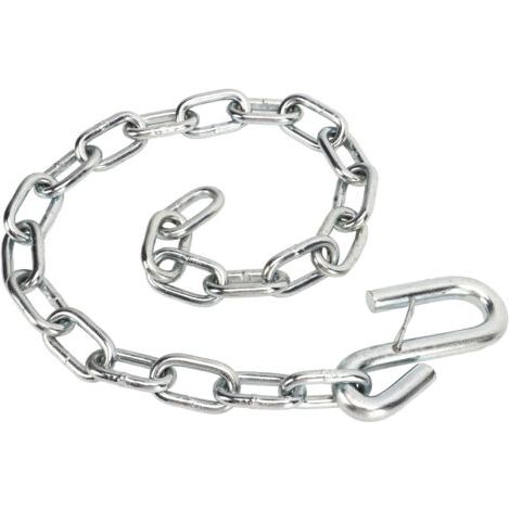 DEESSE SHOP-Keenso Chaîne de Sécurité de la Remorque, Corde Métallique en Acier de 3500 Livres avec des Crochets Spring S pour Remorque RV, Haute Résistance, Stockage Facile et portabilité (1/5)