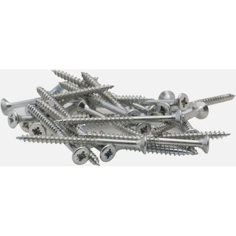 Vis à bois tête fraisée PZ zinguée Viswood filet total 6x60 mm (x50 vis)
