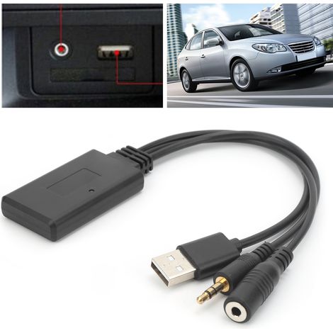 Accessoires auto : câble audio AUX, adaptateur microphone Bluetooth 5.0 pour Hyundai et Kia (1/5)