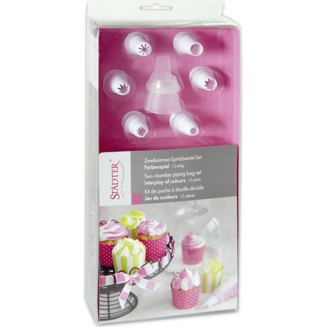 Städter Jeu de poches à douille jeu de couleurs 15 pcs.