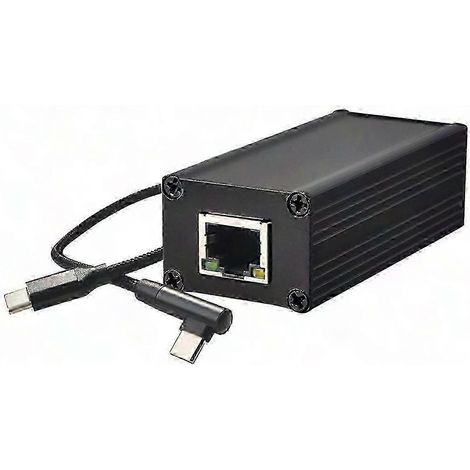 PoE-Netzteil für Netzwerkkarte, PoE-zu-USB-C-Adapter, anpassbare 5V/9V-PoE-Netzwerkkarte, USB-C-Netzwerkschnittstelle, PoE-Netzteil-Kit (1/5)