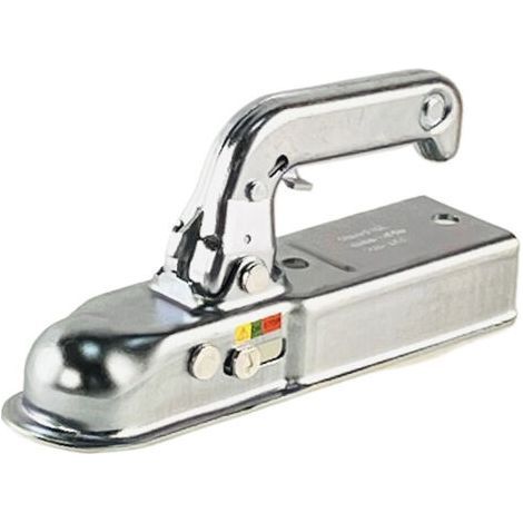 European Style 50mm Trailer Hitch Pressed Steel for 60mm Channel, Load Capacity 800kg, Emark Approved, Accessories, Caravan Parts (1/4)