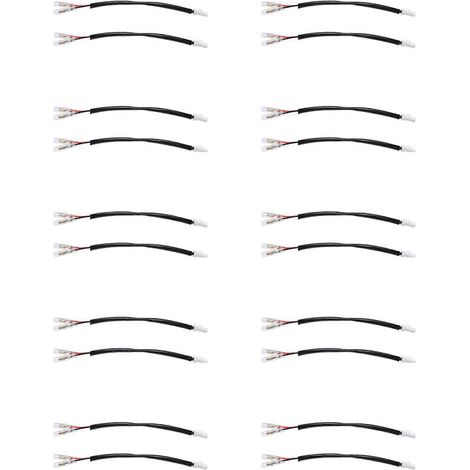 20 connecteurs de faisceau de câblage de clignotants de moto, adaptateurs de prise de clignotants, compatibles (1/5)