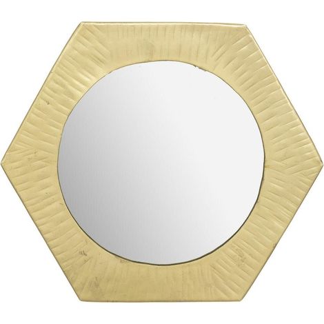 Martillo ESPEJO ORO ANTIGUO en forma de hexágono (1/2)