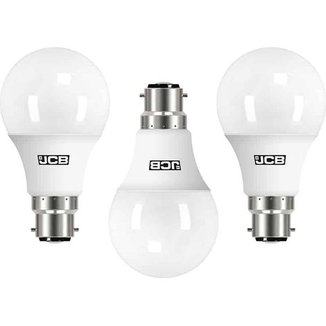 Litecraft Light Bulb 8.5 Watt B22 Bayonet Cap Golf Ball Daylight White LED - 3 Pack (1/2)