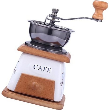 Moulin à café manuel avec mouture réglable pour expresso, cafetière à piston et café filtre, idéal pour la maison, le bureau et les voyages.-AquaForge (1/5)