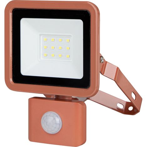 Projecteur LED REV Eco+, avec capteur de mouvement, 10W, 6500K, 800lm, IP44, terracotta