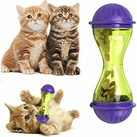 Espeedy Distributeur de nourriture pour chien et chat Jouet en plastique distributeur de nourriture pour animaux de compagnie (1/5)