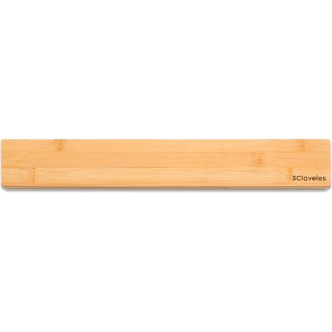 Soporte magnético para cuchillos, modelo bambú, 40 x 2 x 6 cm, blister