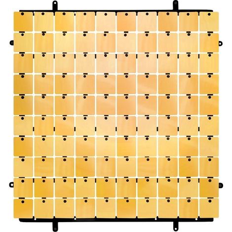 Dekoratives Goldpaneel, 100 Quadrate, 30 x 30 cm