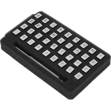 Locherset für Leder, Alphabet und Zahlen, Stempelset zum Markieren (3,5 mm) (1/5)