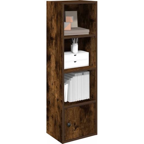 Bücherregal Räuchereiche 31x24x102 cm Holzwerkstoff