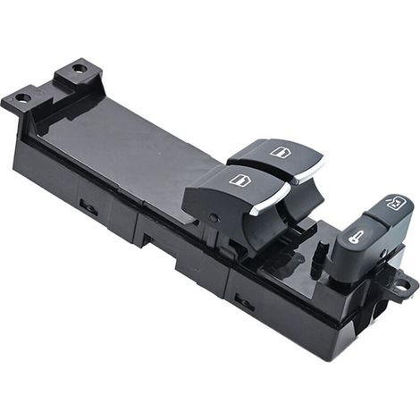 1J3959857AB est un interrupteur à bouton-poussoir pour vitres électriques de voitures, compatible avec les Volkswagen Golf et Jetta, utilisé pour commander la montée et la descente des vitres électriq