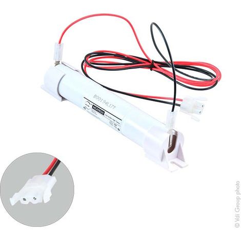 NX - Batterie eclairage secours 3xD ST4 + support + AMP 3.6V 4Ah