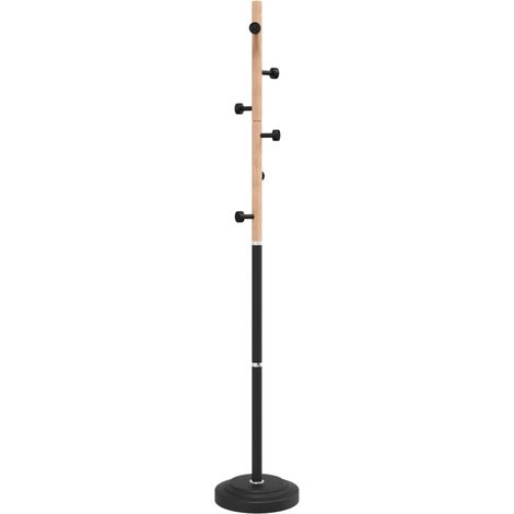 Coat Stand Black 177 cm Powder-coated Iron vidaXL
