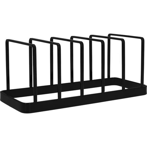 Organisateur de bijoux, 10 x 24 x 10,5 cm, en métal, couleur noire, avec couvercle, pour bagues, boucles d'oreilles et accessoires personnels.-AquaForge (1/5)
