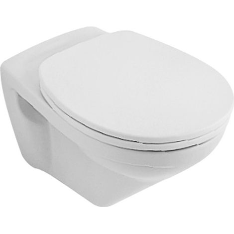 Inodoro de fondo, 360 x 540 mm, Ex Targa Classic, modelo suspendido, desagüe horizontal, Porcelánico sanitario Blanco