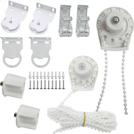 Empfohlenes Vorhangzubehörset: 2 Sets mit 38-mm-Universalköpfen, 2 Doppelloch-Positionierungshaken (1/5)