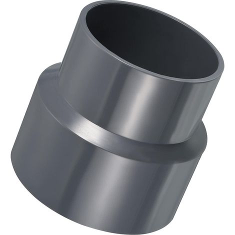 Raccord réducteur en PVC, 110 mm x 90 mm, raccord adaptateur de tuyau, réducteur de conduit pour la construction d'approvisionnement en eau, 1 pièce et gris (1/5)