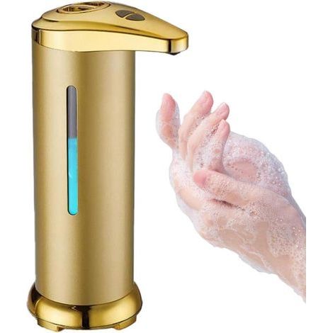 Automatic Liquid Soap Dispenser Smart and Electric with Sensor and Touchless Function, Gold (1/5)