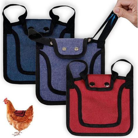 Montura de pollo - Juego de 3 piezas - Rojo, azul y morado (1/5)
