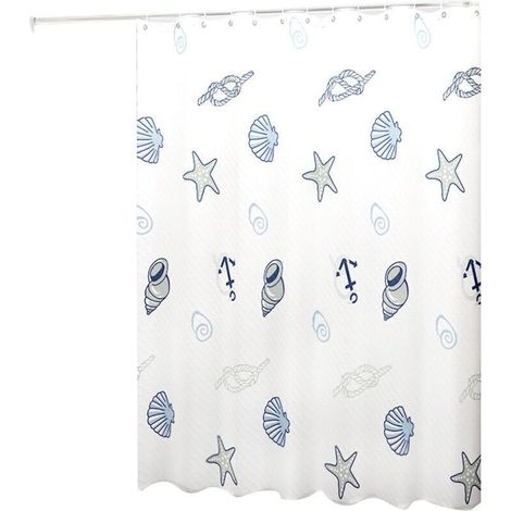 Rideau de Douche Style Moderne - Effet de Teinture Dégrader - Imperméable - Accessoire Décoratif de Salle de Bain