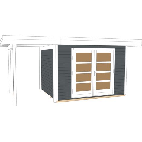 Designh.Marlo 126 A Gr.2 anthr 300 x 300 cm Anbau 150 cm
