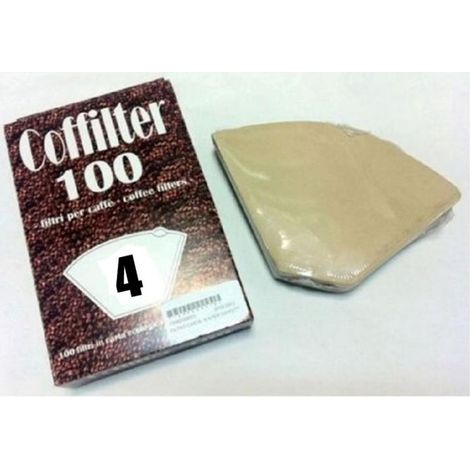 FILTRO CAFFE' CAFFETTIERA AMERICANA N.4 SCAT.100pz