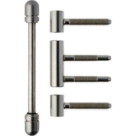 Cerniera di design RK. 3pcs. Nickelé Mat Pebbles Ø 15. Porta Porta 60 kg (di 25)