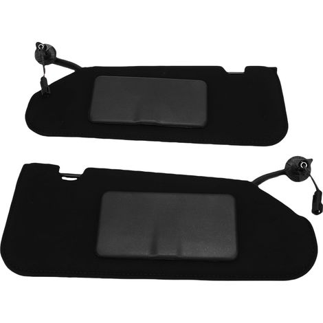 Pare-Soleil de Voiture, Couvercle de Pare-Soleil en Plastique Noir, Miroir de Courtoisie avec Ajustement OEM, Idéal pour Les Véhicules Latéraux Gauche et Droit équipés de Toits Ouvrants (1/4)