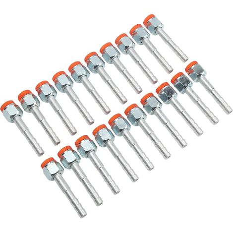 Raccords Canalisations Climatisation 20 Pièces Droit Aluminium Haute Résistance Universel Voitures Camions 3/8 Pouce (1/5)