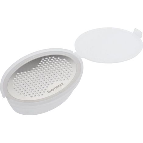Râpe à noix de muscade Westmark avec bol en acier inoxydable/blanc (1/4)