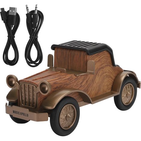 Enceinte Bluetooth Vintage en Forme de Voiture - Équipement Audio Sans Fil pour la Maison