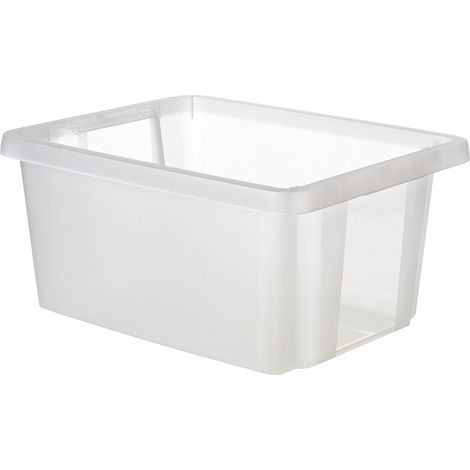 CURVER 225358 BOX ESSENTIALS 20L PLASTIQUE, TRANSPARENT, 34X43X21 CM