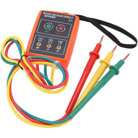 NALOOKAMIC Compteur de séquence de phase, testeur de rotation à 3 phases SM852B efficace beau pour les laboratoires pour les familles pour les écoles (1/3)
