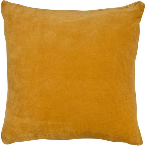 Coussin déhoussable en Flanelle 38 x 38 cm "Ollis" - Ollis Ocre - (1/5)