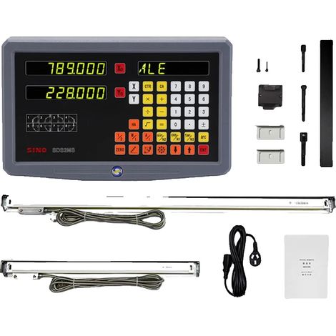 Kit d'affichage numérique, Mesure de haute précision, Compatibilité polyvalente, ensemble dro 2 axes 5um (1/2)